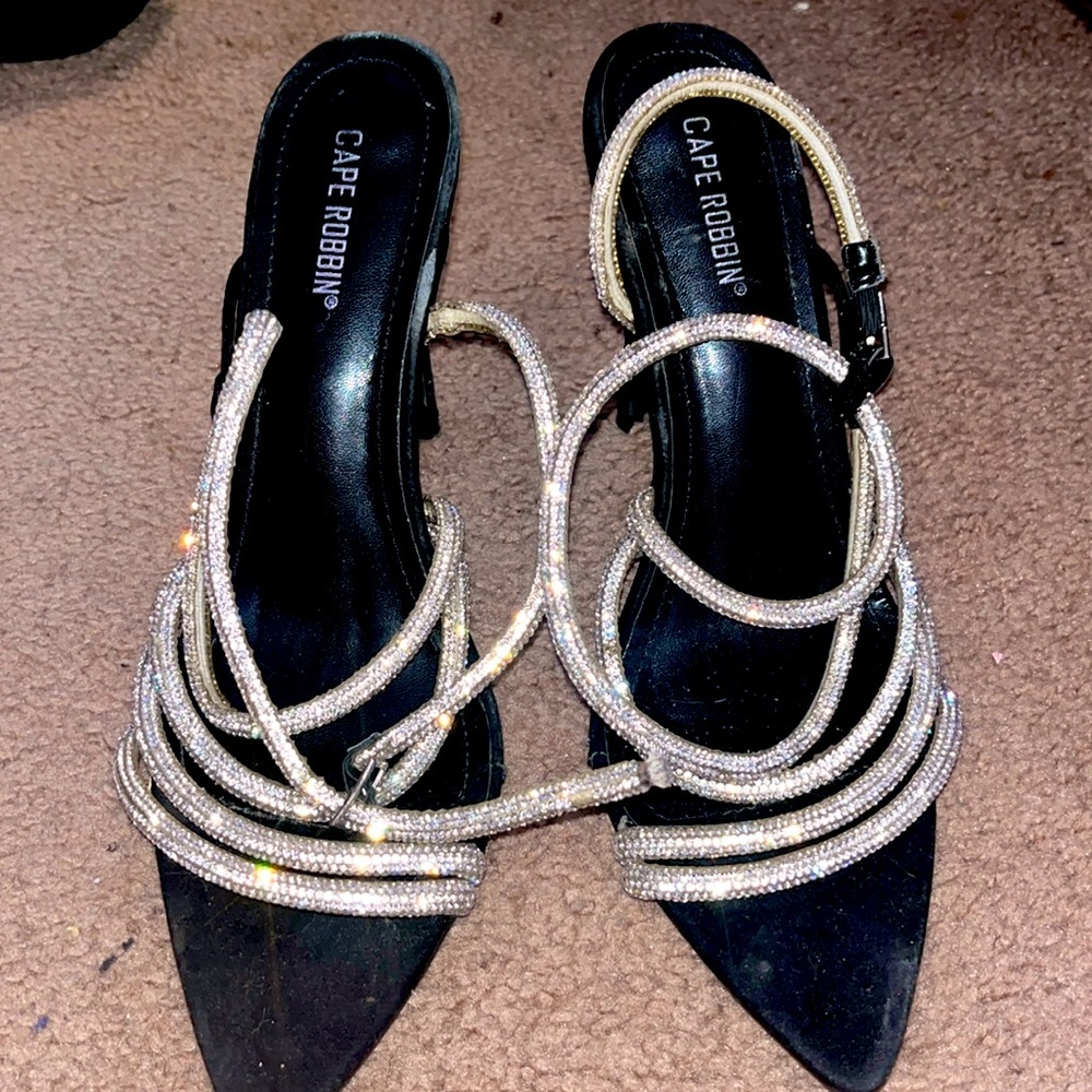 Cape Robbin Diamond Strappy Heels